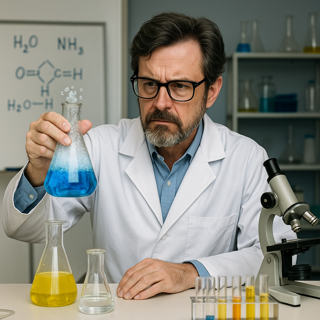 Dr. Heffeweisen in the Lab